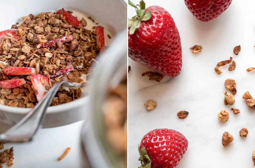 Crunchy Granola with Flax and Sunflower Seeds | Lemons and Basil