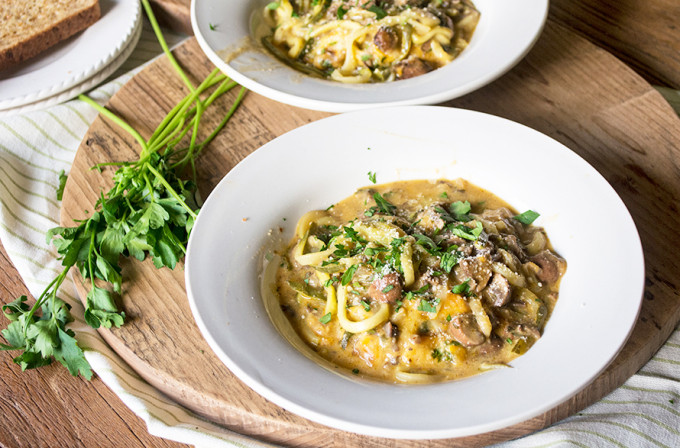 Zucchini-Mushroom-Tetrazzini