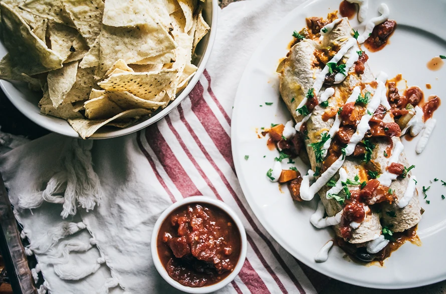 Butternut Squash and Black Bean Enchiladas-18