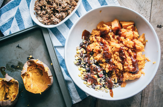 BBQ-Pork-and-Veggie-Stuffed-Sweet-Potato-6