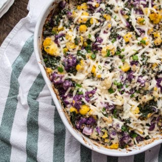 Cauliflower Quinoa and Kale Gratin | Lemons and Basil