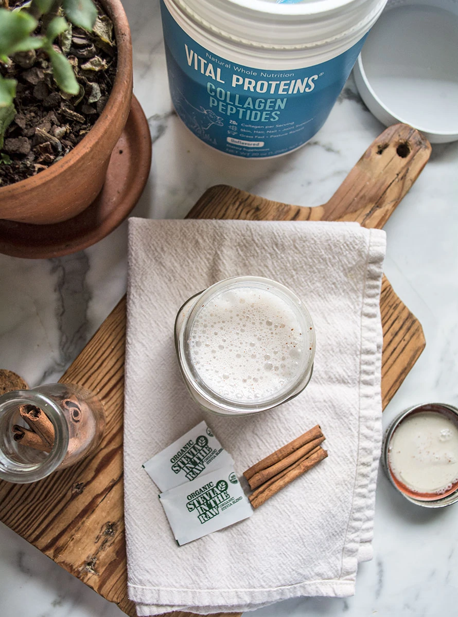 Vital Proteins Cinnamon Vanilla Latte | Lemons and Basil