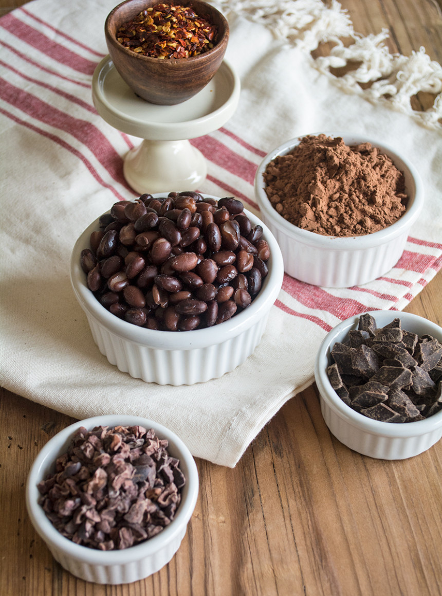 Fudgy Flourless Chocolate Chili Muffins Lemons and Basil