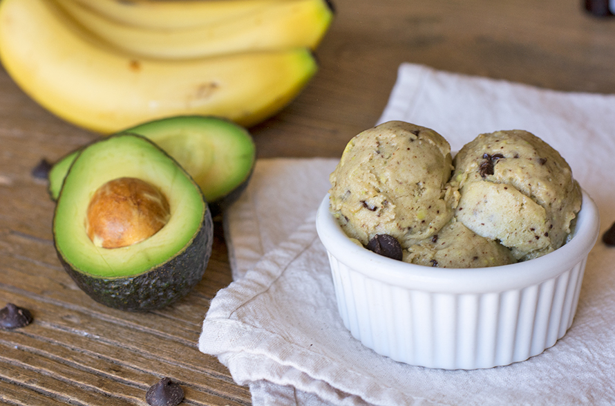Avocado Mint Chocolate Chip Ice Cream Lemons and Basil