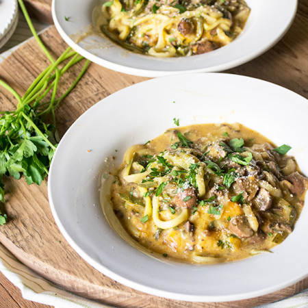 Zucchini-Mushroom-Tetrazzini