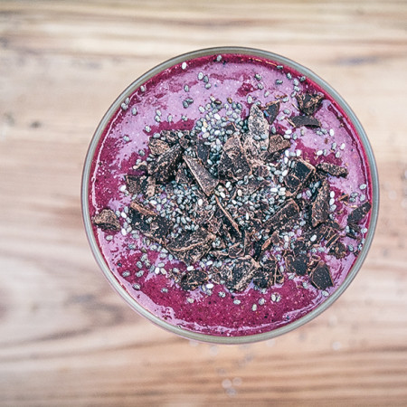 Dark Chocolate Berry Beet Smoothie-19