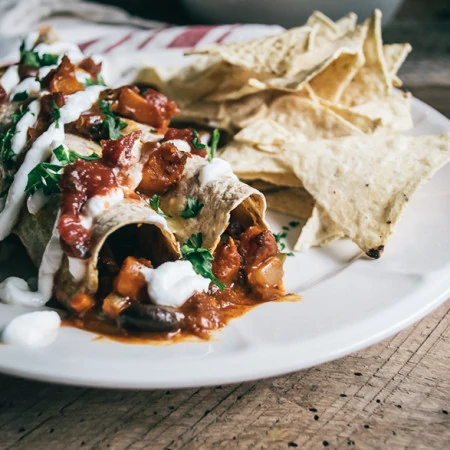 Butternut Squash and Black Bean Enchiladas-23