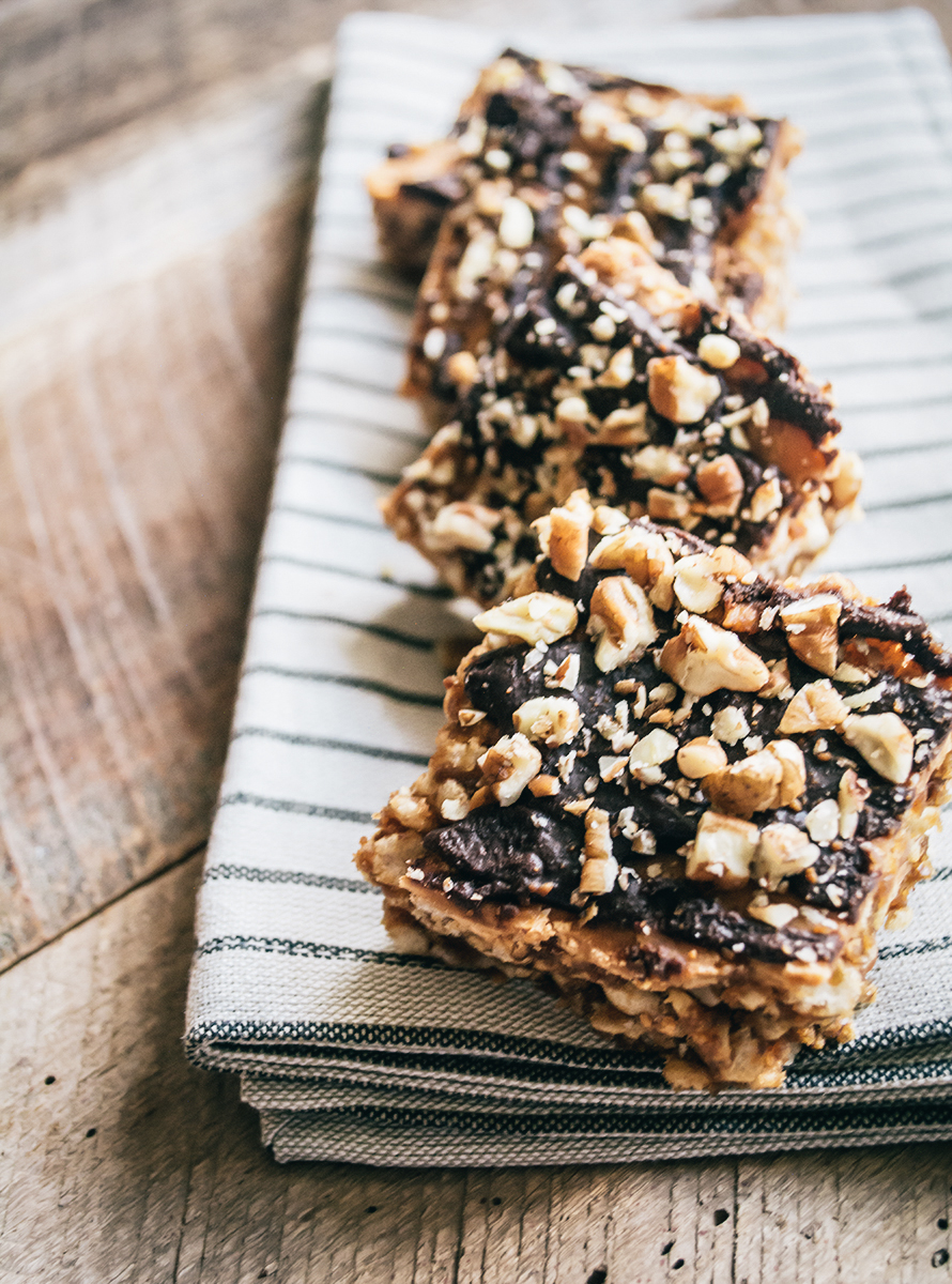 Healthier Seven Layer Energy Bars Lemons and Basil