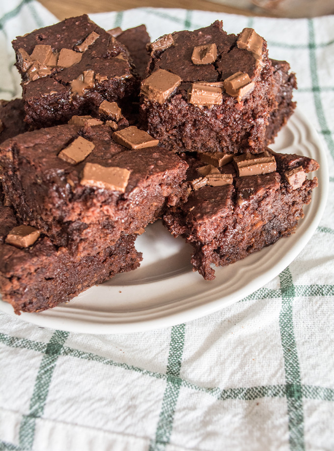Gooey Black Bean and Beet Brownies Lemons and Basil