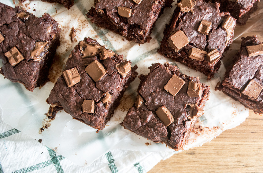 Gooey Black Bean and Beet Brownies Lemons and Basil