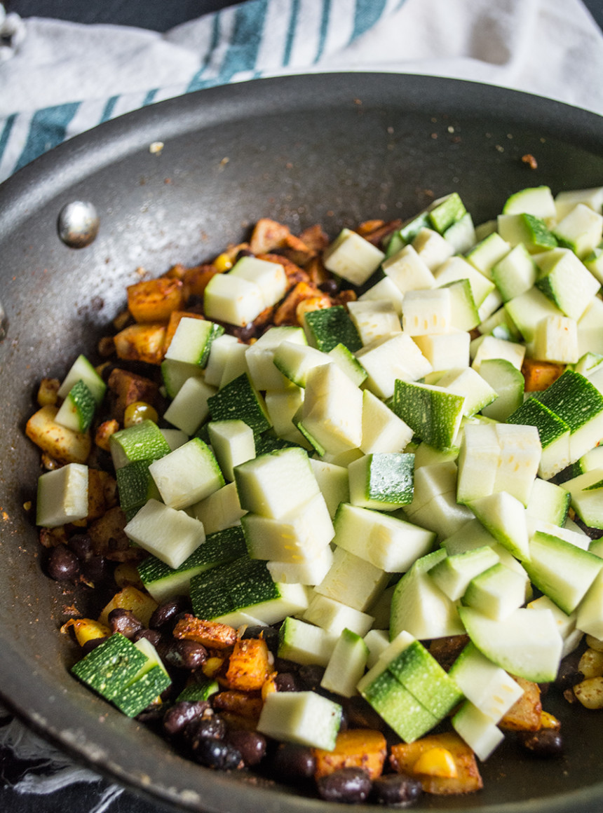 Zucchini And Black Bean Tacos