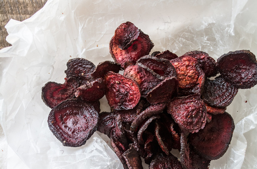Roasted Beet Chips + Remembering My Mom Lemons and Basil