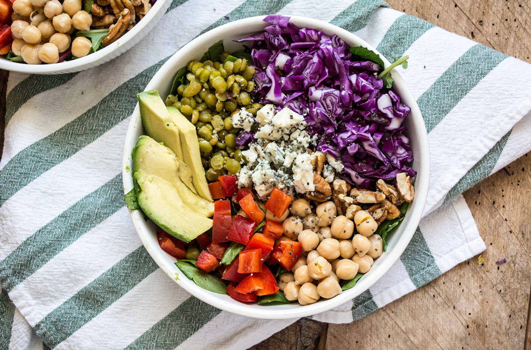 Purple Cabbage and Split Pea Power Bowl | Lemons and Basil 