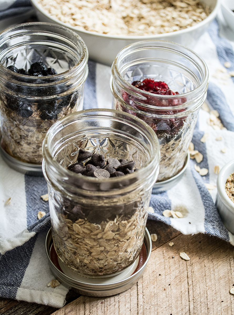 Easy Overnight Oats + Sprouts Farmers Market Lemons and Basil