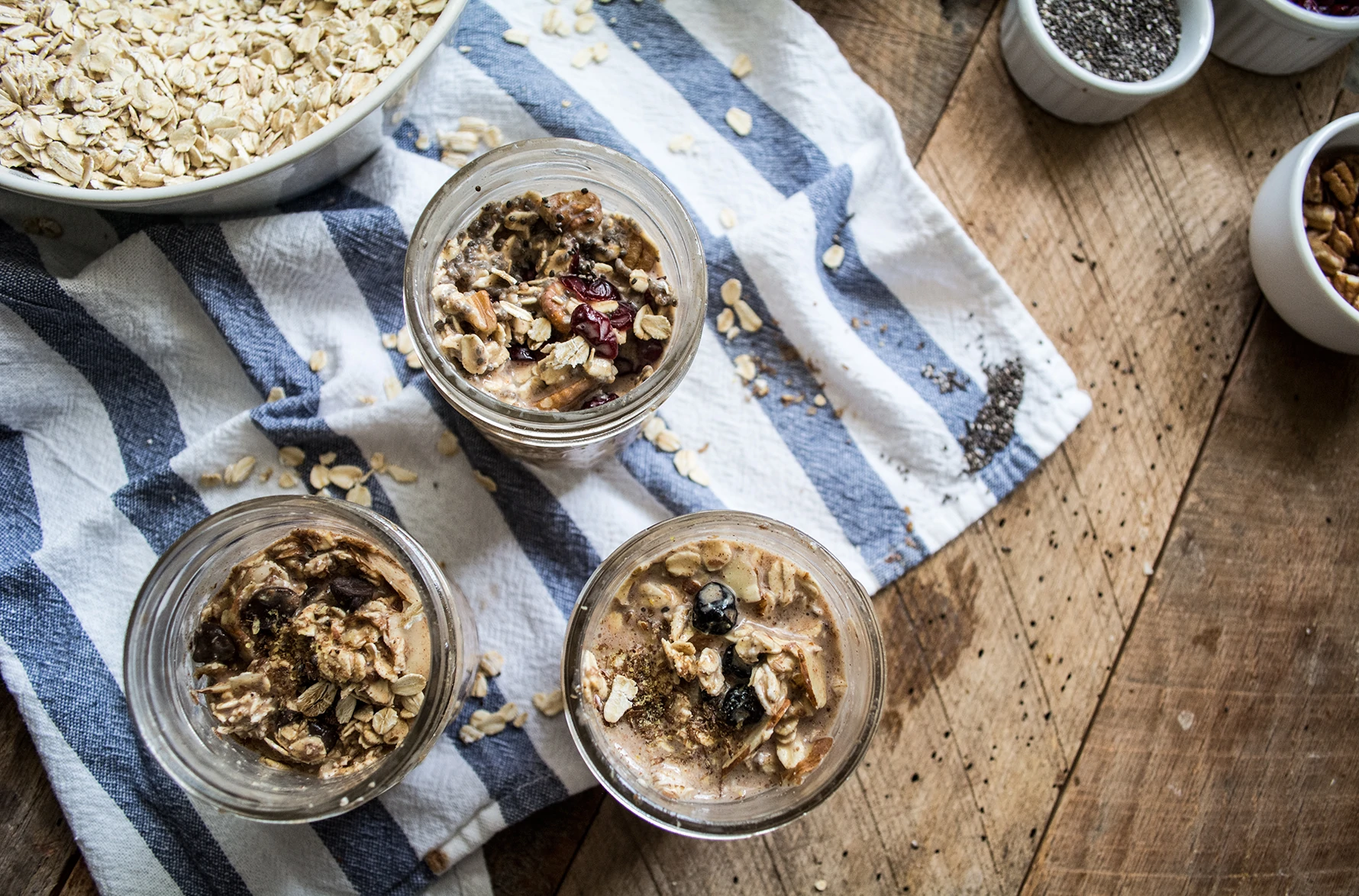 Easy Overnight Oats + Sprouts Farmers Market | Lemons and Basil