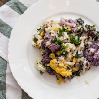 Cauliflower Quinoa and Kale Gratin | Lemons and Basil