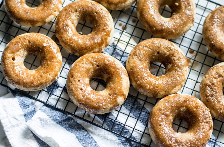 Gluten-Free Maple Baked Donuts With Maple Glaze | Lemons And Basil