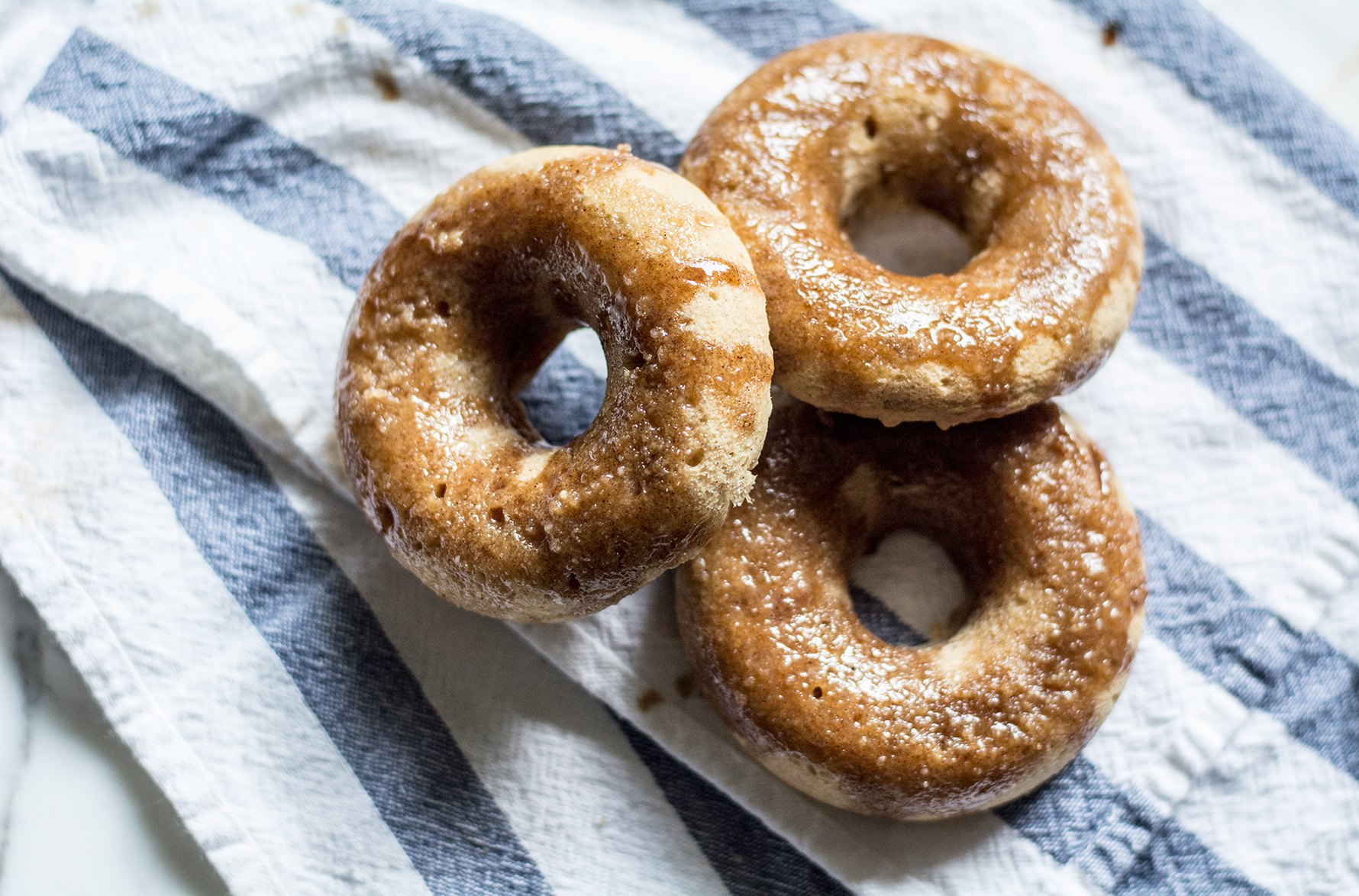 Gluten-Free Maple Baked Donuts with Maple Glaze | Lemons and Basil