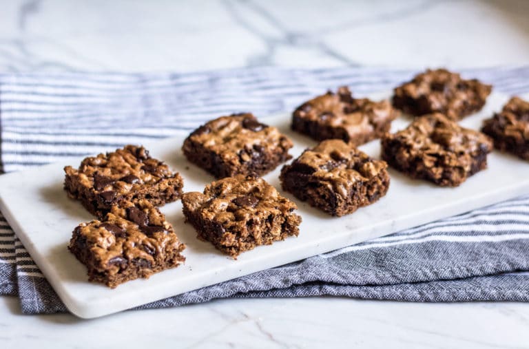 Flourless Chocolate Peanut Butter and Oat Bars Lemons and Basil