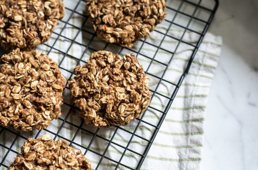 Healthy Cinnamon Apple & Oat Breakfast Cookies Lemons and Basil