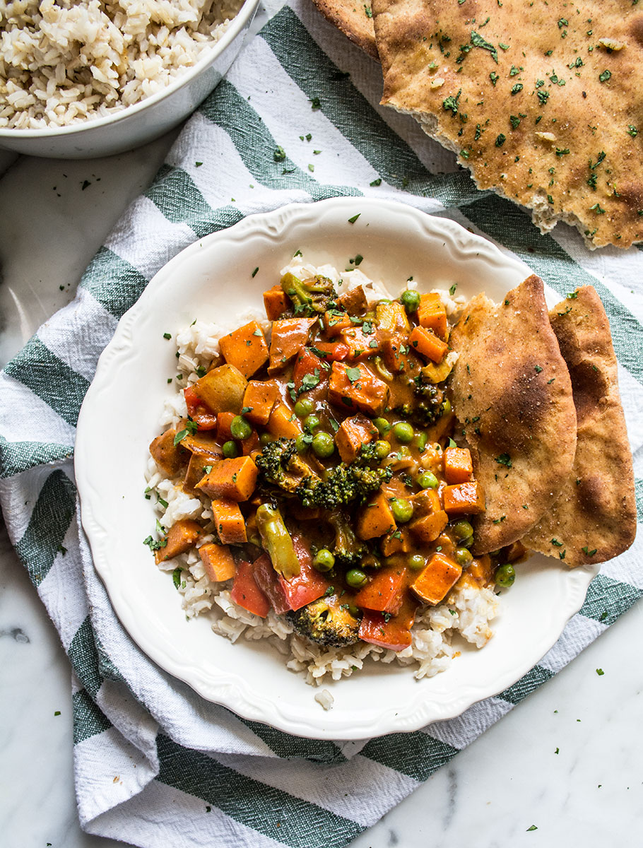 Tikki Masala Veggies and Rice | Lemons and Basil