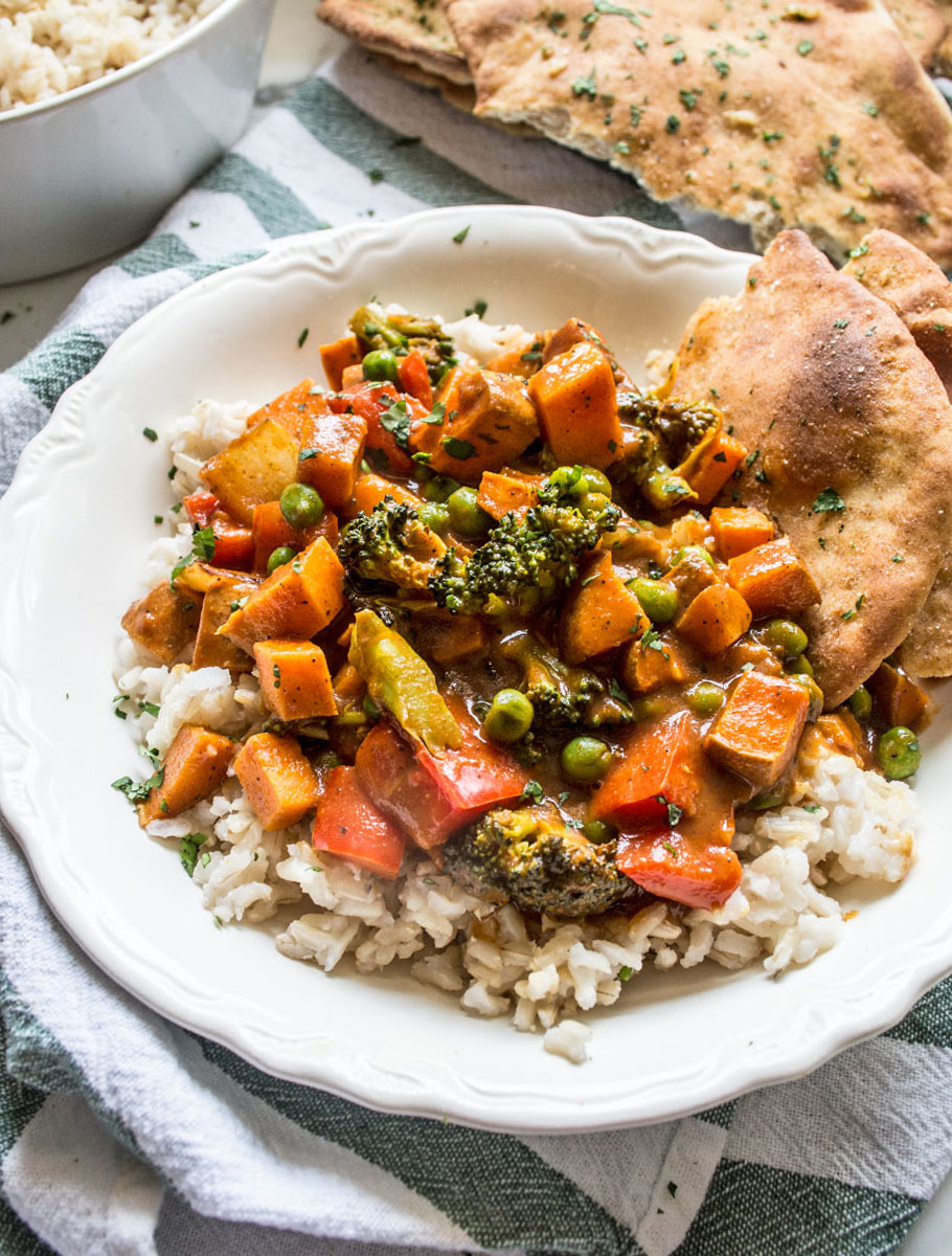 Tikki Masala Veggies and Rice | Lemons and Basil