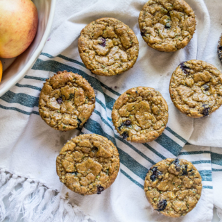 Gluten-Free Blueberry Zucchini Muffins | Lemons and Basil