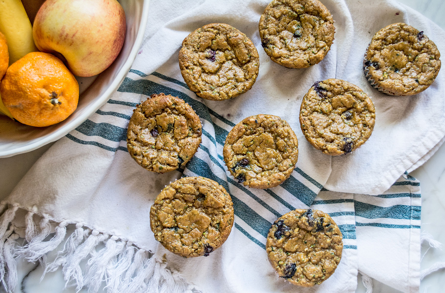 Gluten-Free Blueberry Zucchini Muffins | Lemons and Basil