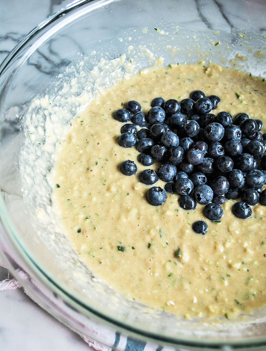 Gluten-Free Blueberry Zucchini Muffins | Lemons and Basil