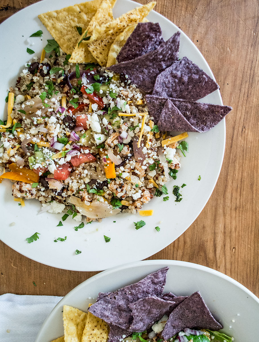 Healthy Fajita Bowls | Lemons and Basil