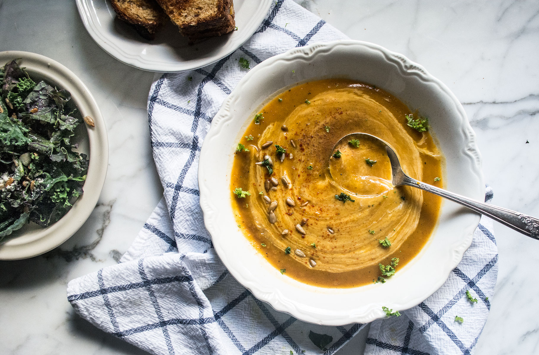 Crockpot Butternut Squash Soup | Lemons and Basil