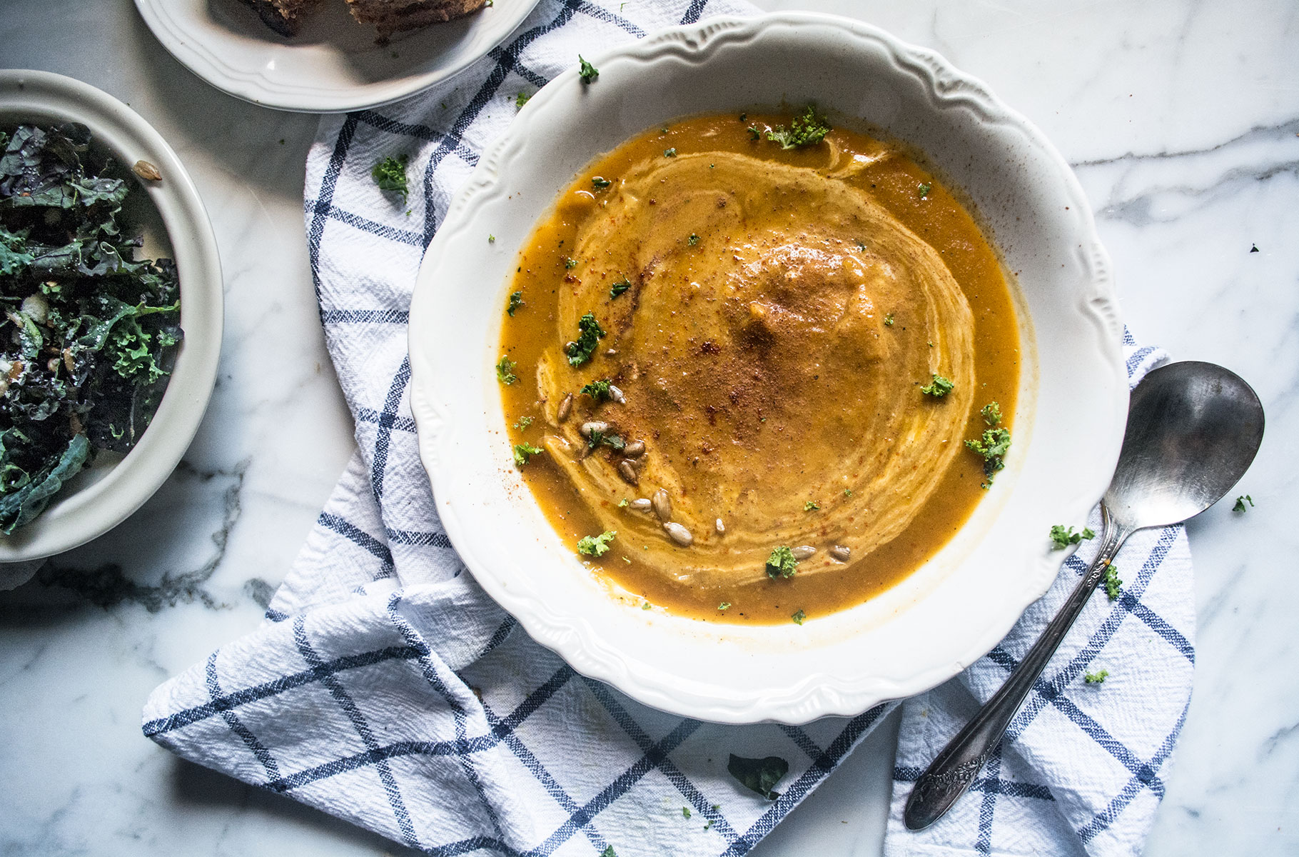 Crockpot Butternut Squash Soup | Lemons and Basil