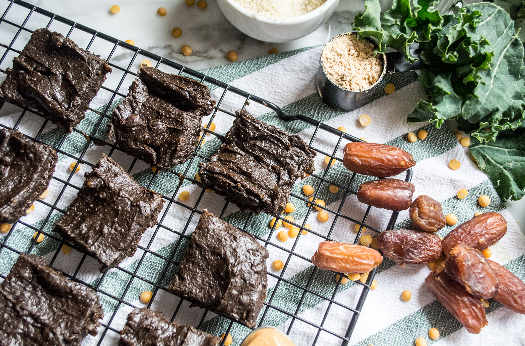 Superfood Dark Chocolate Protein Brownies | Lemons and Basil