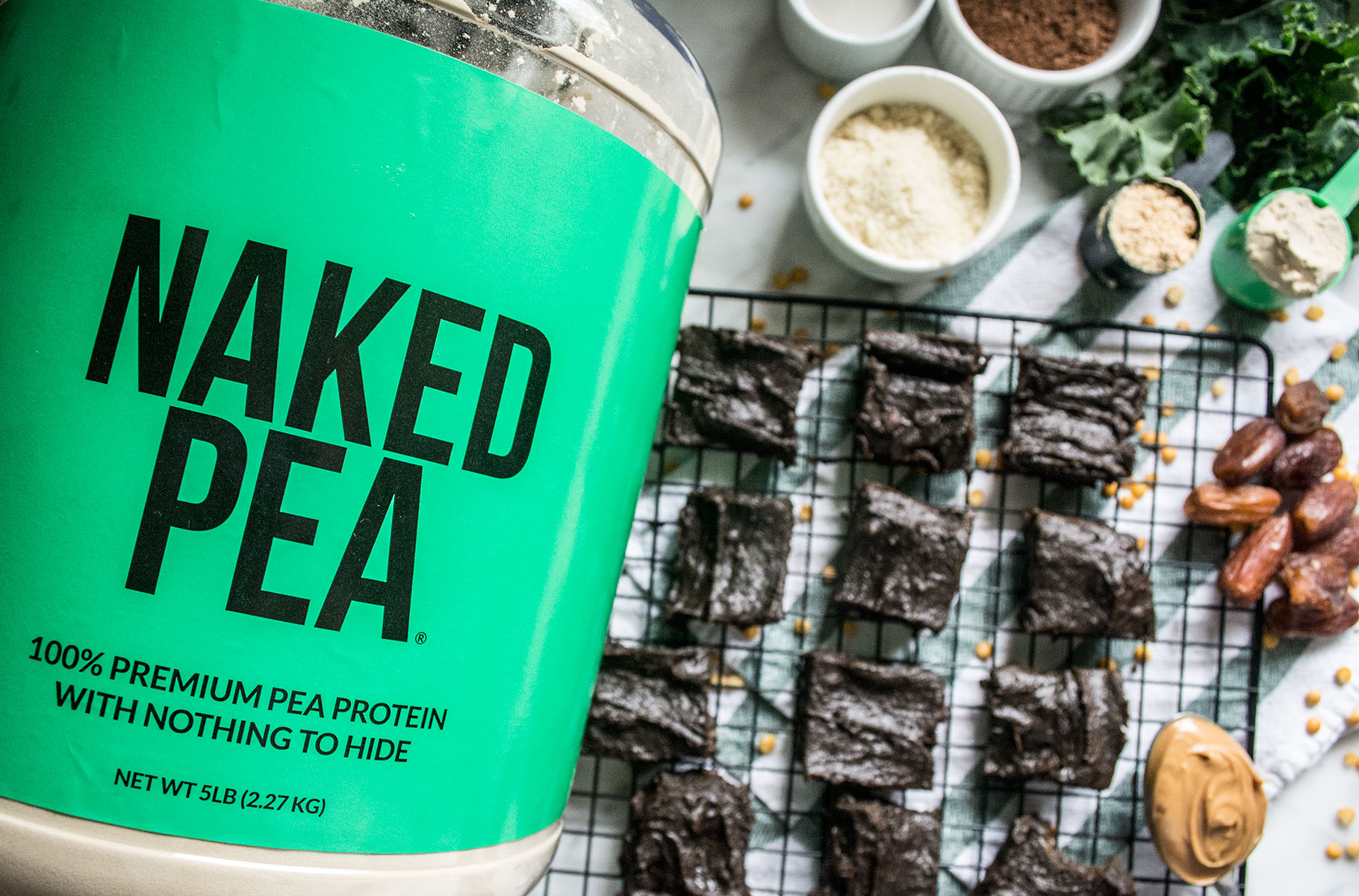 Superfood Dark Chocolate Protein Brownies | Lemons and Basil