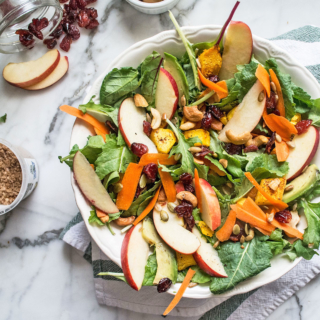 Vegan Butternut Squash and Cashew Salad | Lemons and Basil