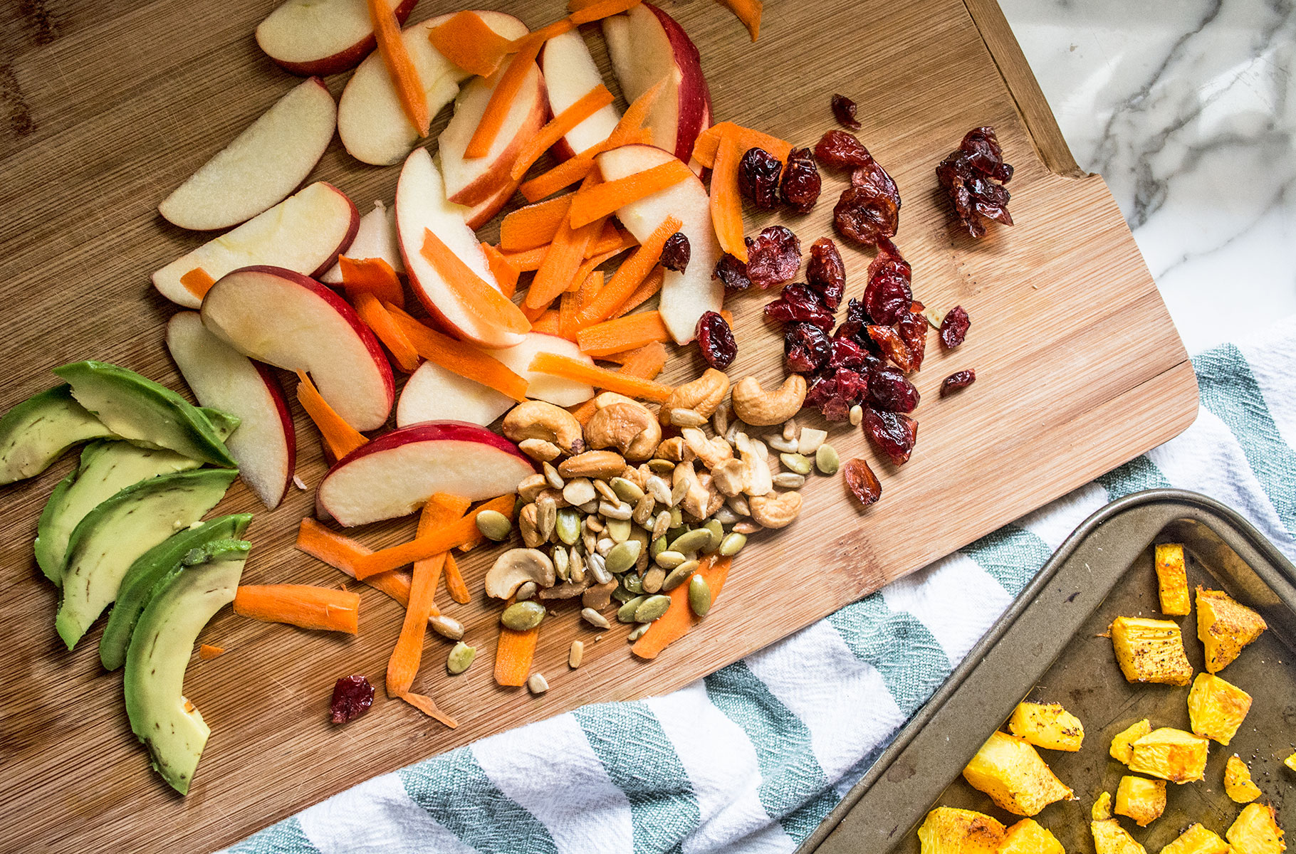 Vegan Butternut Squash and Cashew Salad | Lemons and Basil