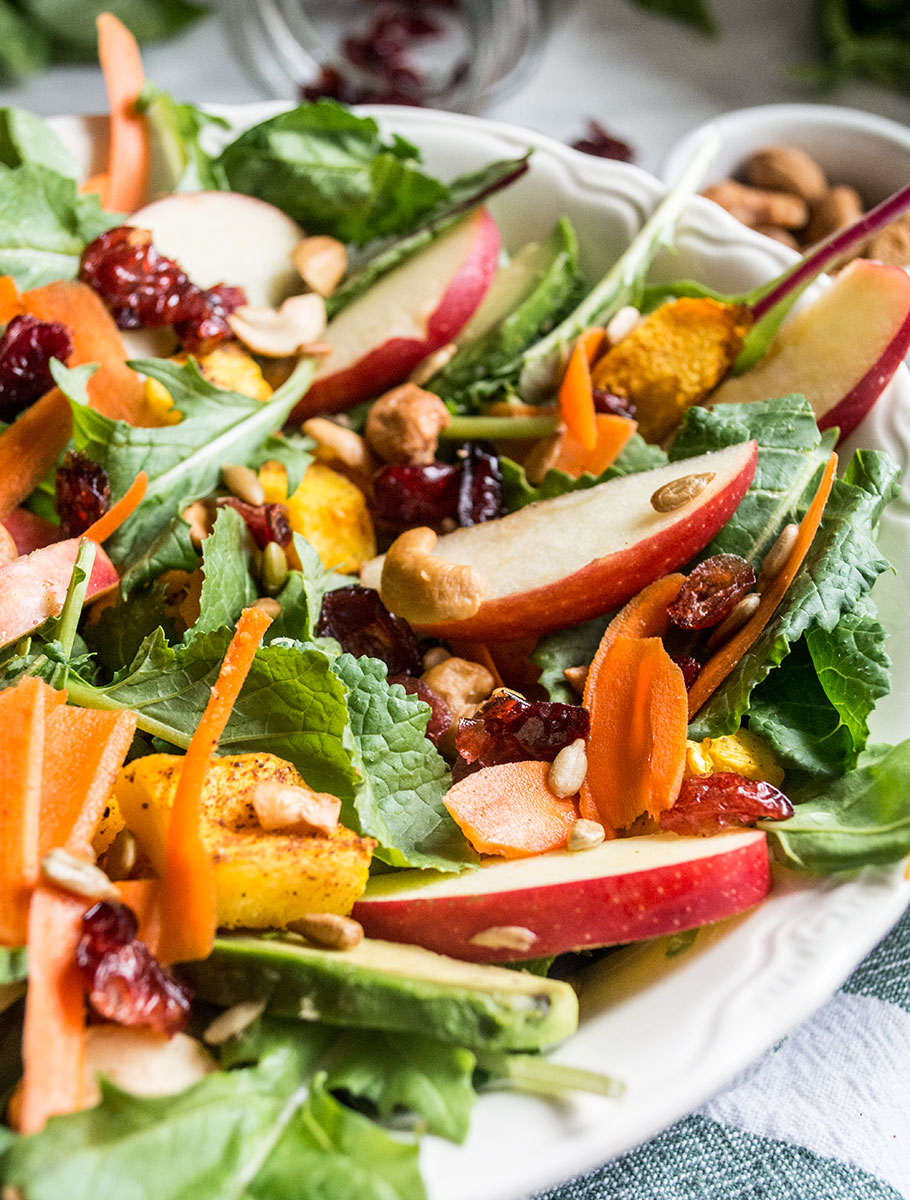 Vegan Butternut Squash and Cashew Salad | Lemons and Basil