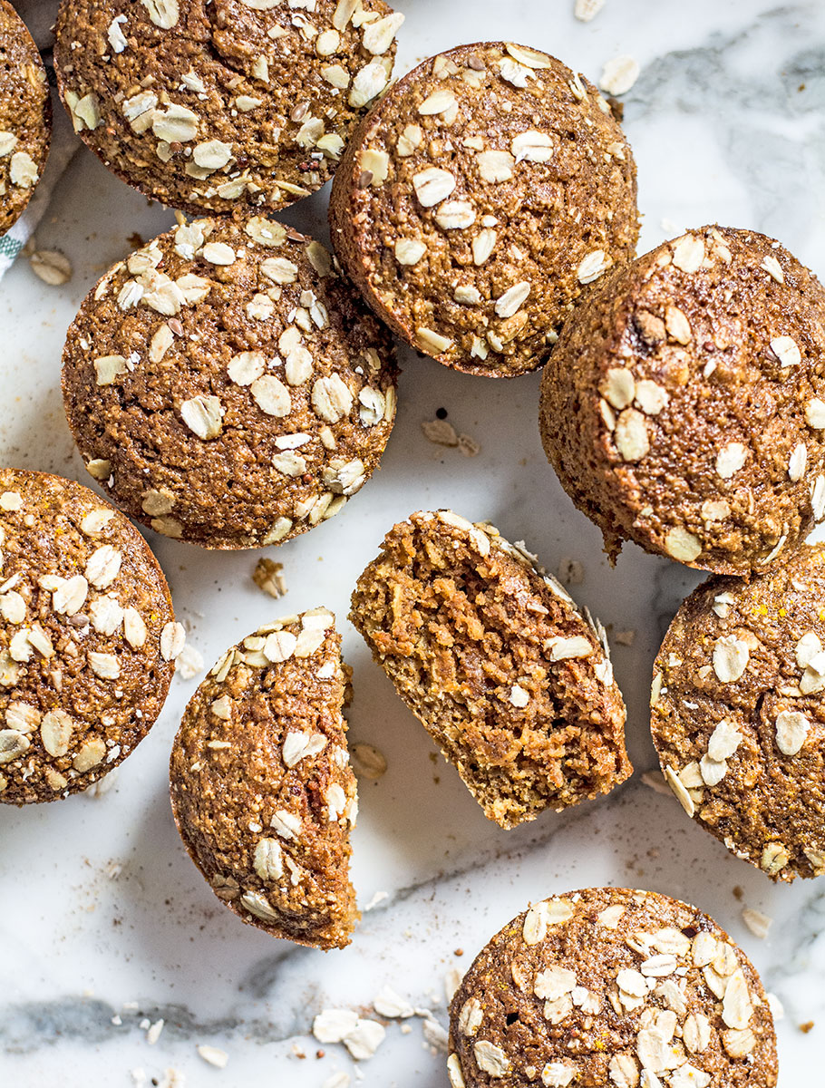 Turmeric Ginger Banana Muffins | Lemons and Basil