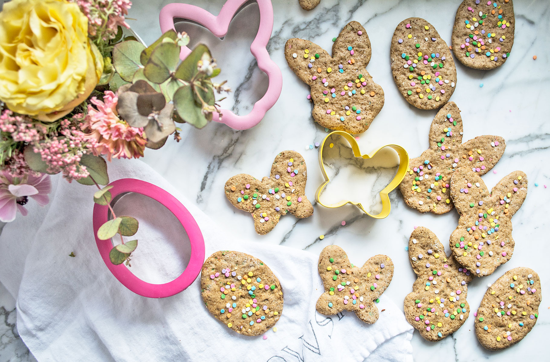 Easter Cookie Rabbit Family Display