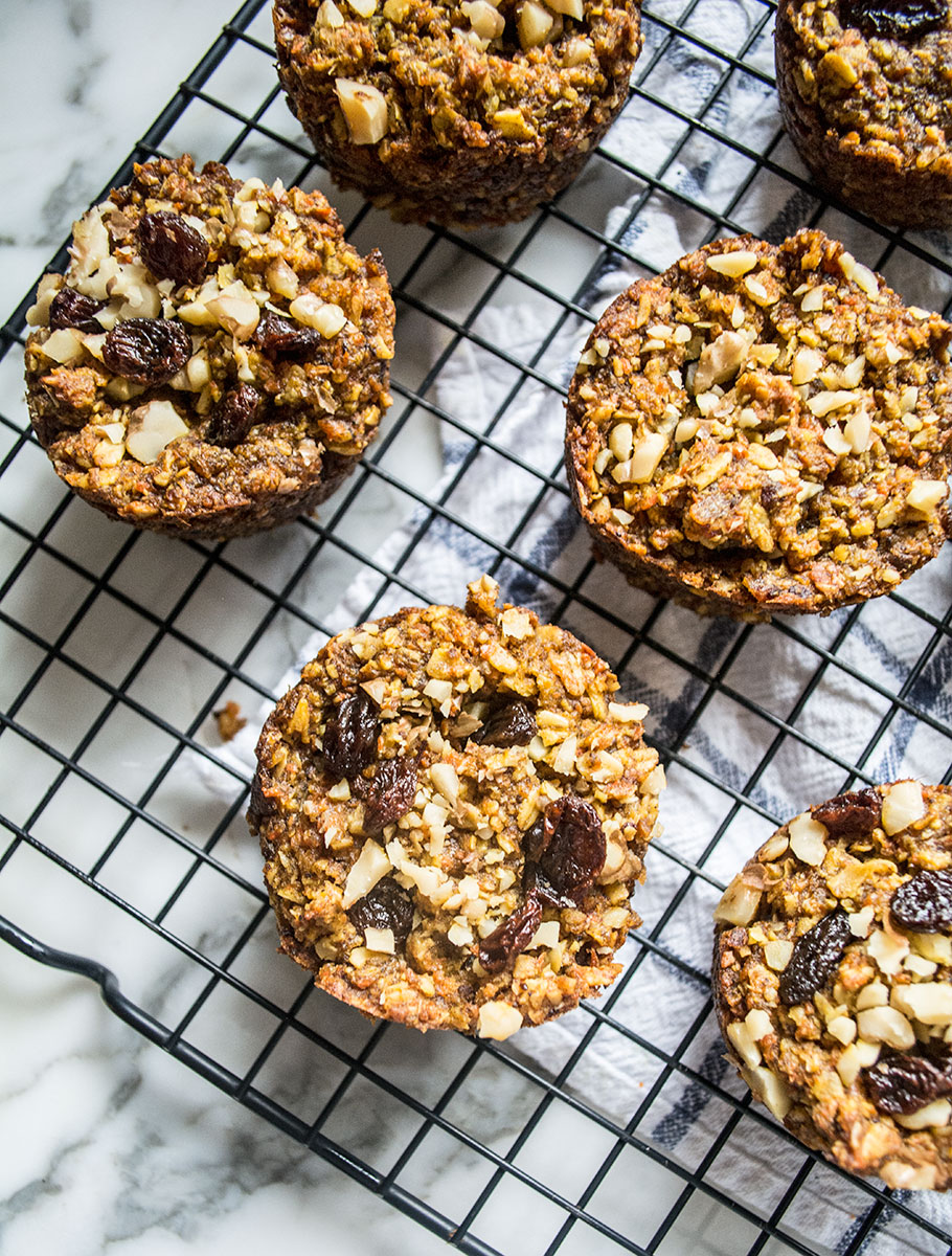 Vegan Gluten-Free Carrot Muffins | Lemons and Basil