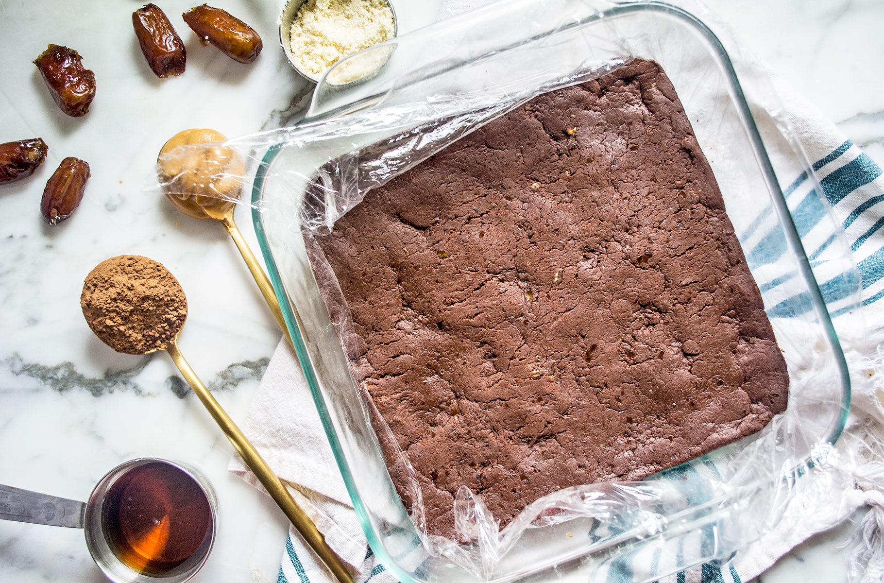 Raw Chocolate Almond Butter Brownies | GF Vegan | Lemons and Basil