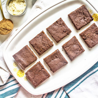 Raw Chocolate Almond Butter Brownies | GF Vegan | Lemons and Basil