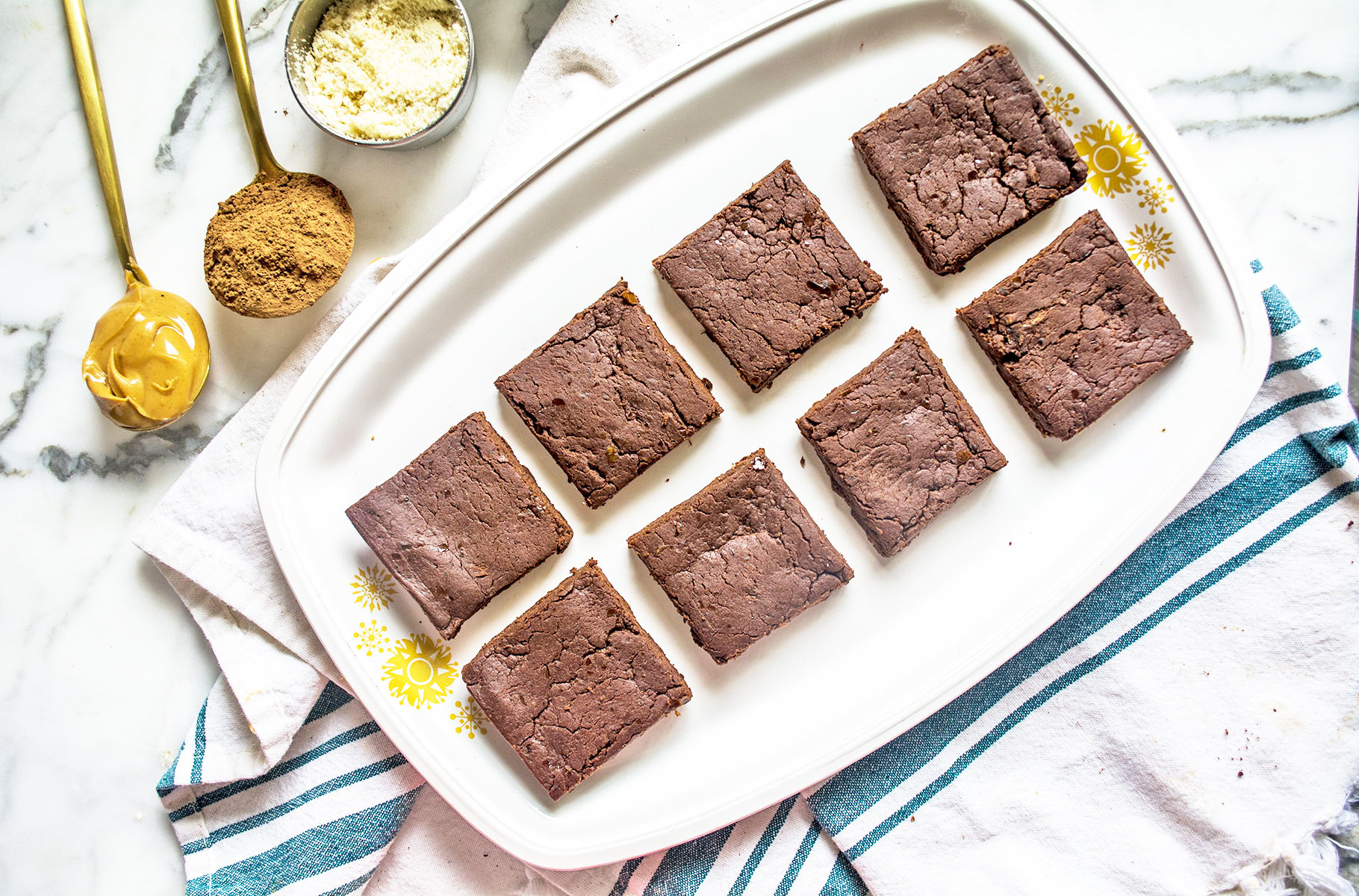 Raw Chocolate Almond Butter Brownies | GF Vegan | Lemons and Basil