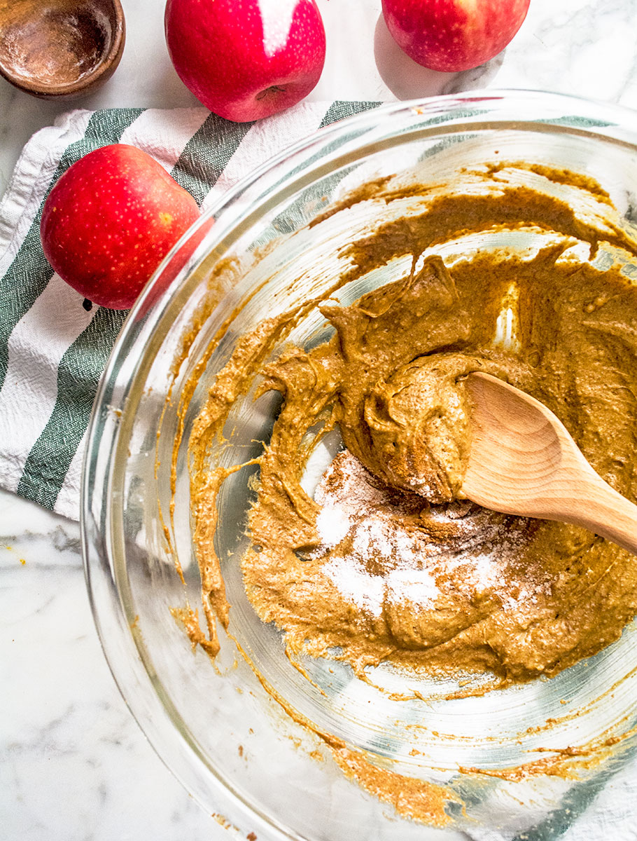 Chickpea Flour Apple Butter Snickerdoodle Bars