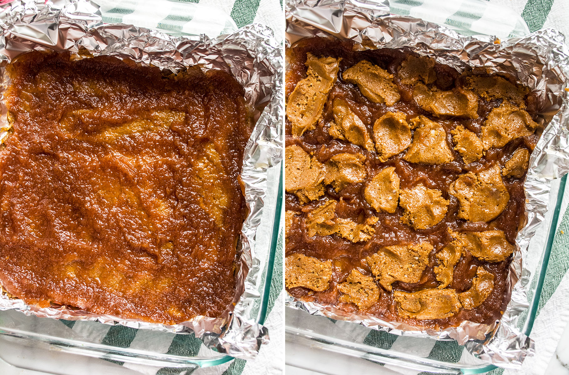 Chickpea Flour Apple Butter Snickerdoodle Bars