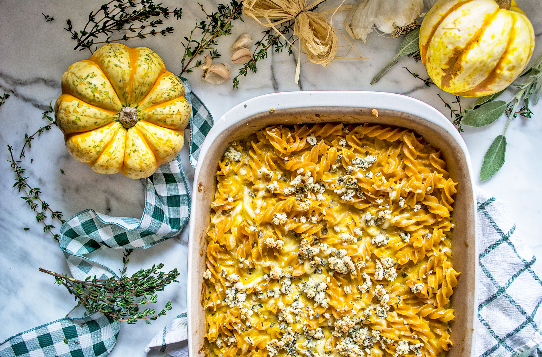 GF Baked Butternut Squash Mac and Cheese | Lemons and Basil