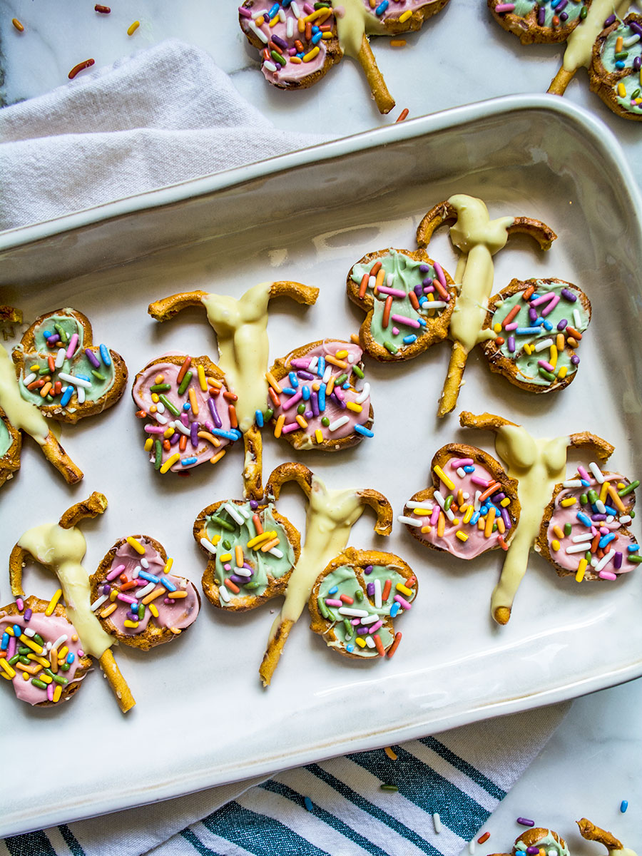 GF Peanut Butter Vanilla Pretzel Butterflies | Lemons and Basil