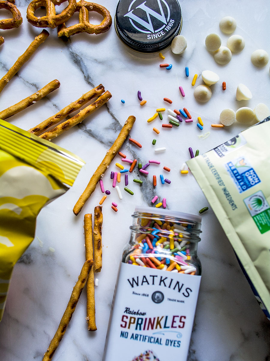 GF Peanut Butter Vanilla Pretzel Butterflies | Lemons and Basil