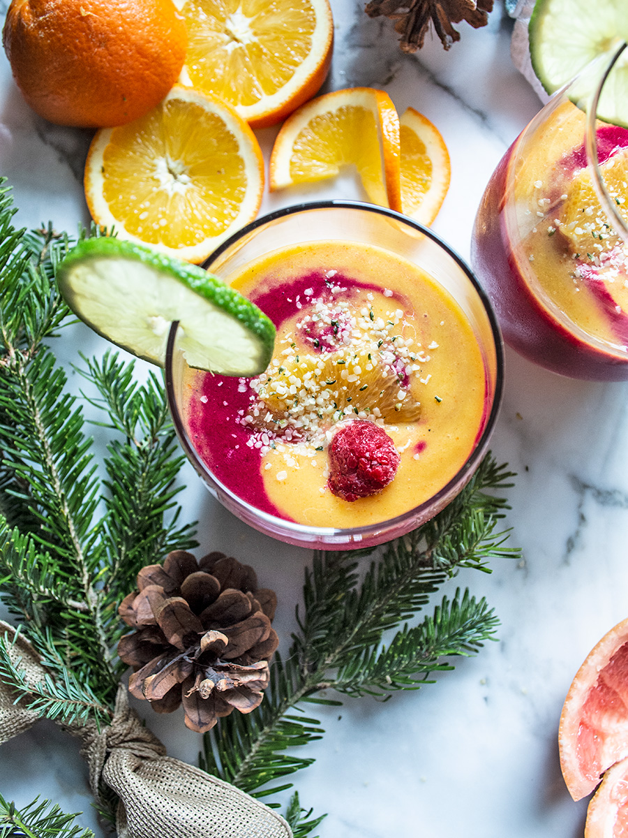 Ruby Gold Winter Citrus and Spice Smoothie 